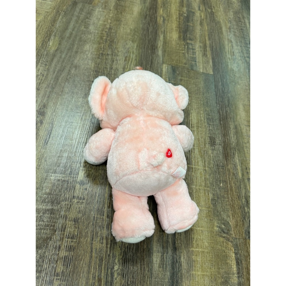 Vintage 1984 Kenner Care Bears Cousins Lotsa Heart Elephant Plush Pink 13" Tag - Picture 4 of 12